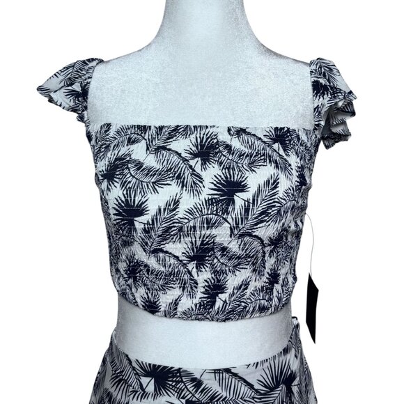 NWT Lulus size small tropical maxi skirt set with crop top - Picture 6 of 15